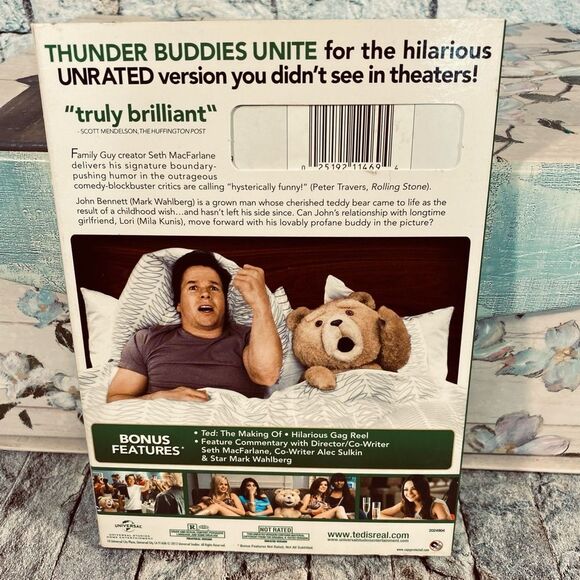 Ted DVD Unrated Version Mark Walhberg Mila Kunis Seth Macfarlane - Picture 2 of 4